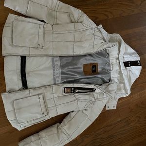 Bogner Ski Jacket White with Removable Hood